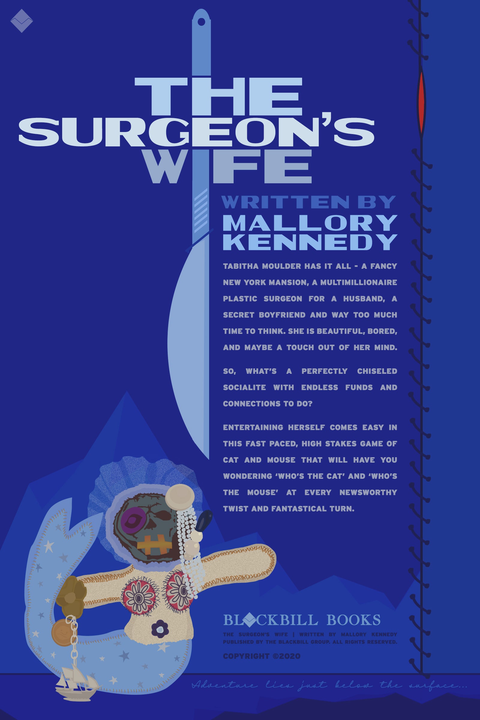 The Surgeon's Wife - Back of Book - debut novel by Mallory Kennedy
